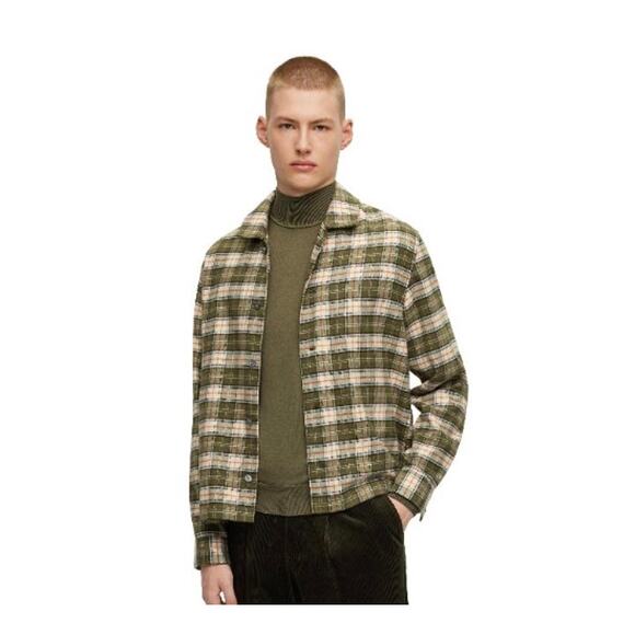 NWT BOSS Ribbed Mock-Neck Sweater – Green – Men’s XXL – 100% Virgin Wool - Picture 7 of 8